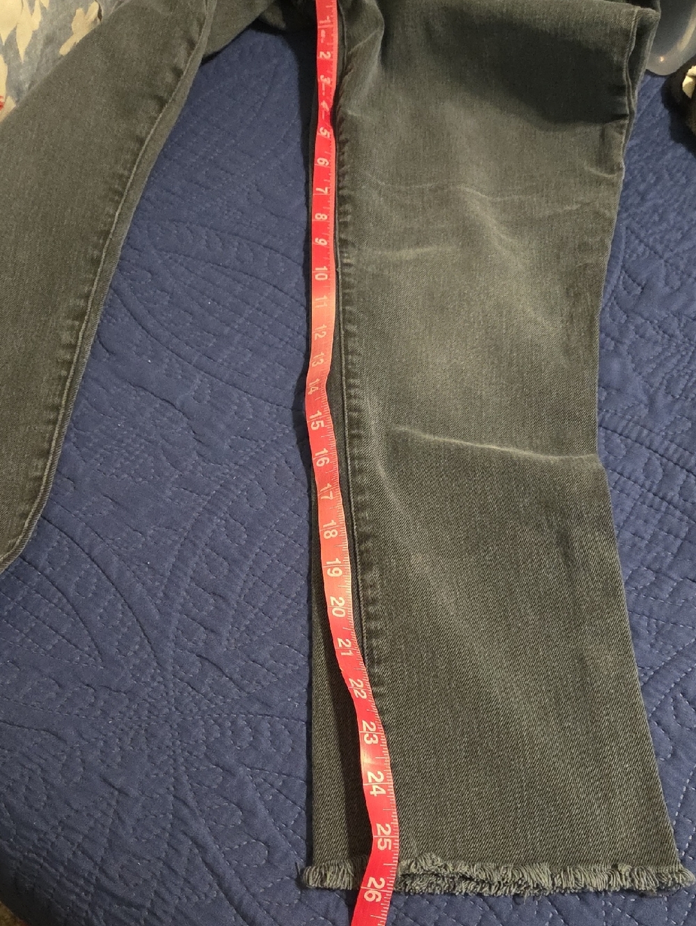 Frank & Eileen Womens Slim Straight Jeans in Charcoal Gray - Picture 7 of 8